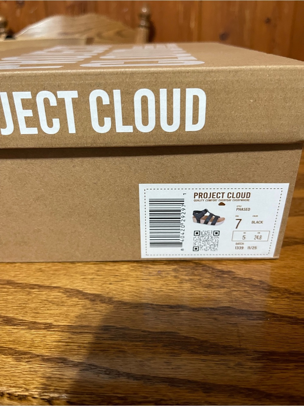 Project Cloud Phased Sandal - Black